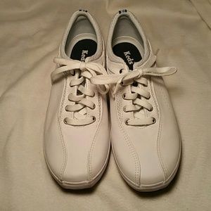 Keds white leather sneakers